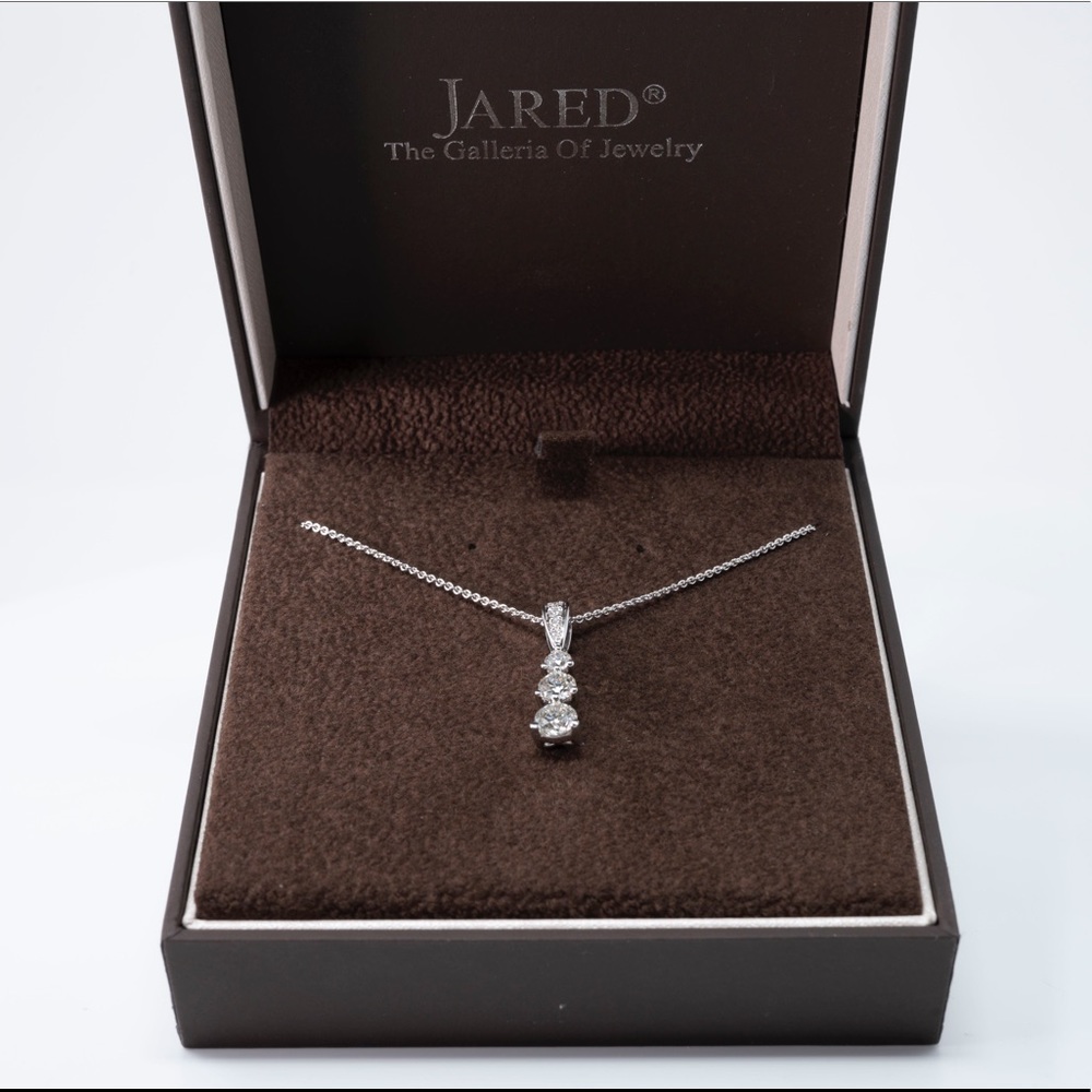 Hearts Desire Necklace 1 ct tw Diamonds 18K W Gold